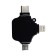 3in1 OTG Adapter USB 3.0 Schwarz